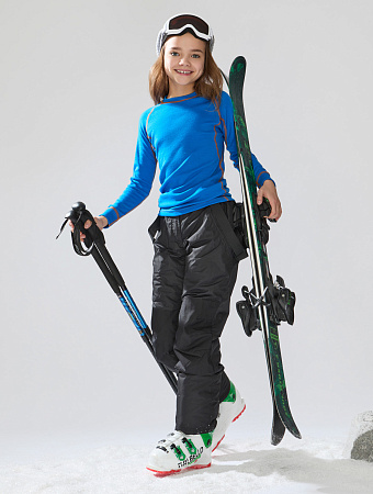 Комплект термобелья для девочек серии SPORT WOOL, цвет ультрамарин, фото 1