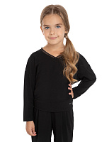 Лонгслив Bamboo для девочки-подростка Черный