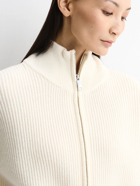 Укороченный кардиган на молнии, фото 3