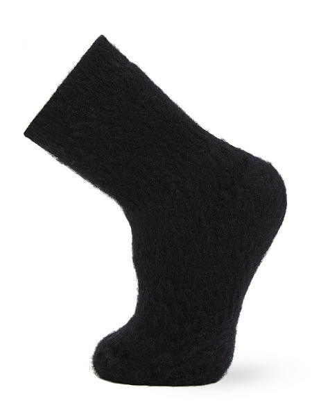 Носки детские из шерсти мериноса серии "-60°C" с начесом, цвет черный, фото 1