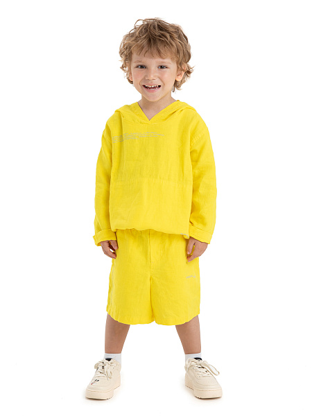 Худи из 100% льна для мальчиков, цвет желтый, фото 2