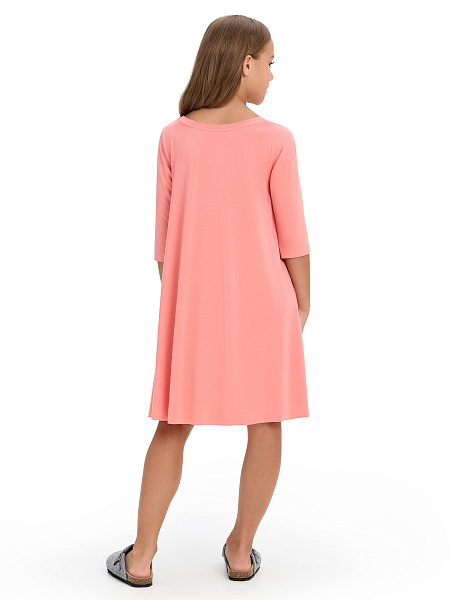 Платье Bamboo для девочки, цвет коралловый, фото 2
