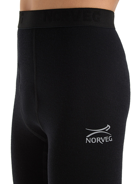 Термобелье кальсоны для мальчиков-подростков серии SOFT. Знак Woolmark, цвет черный, фото 3