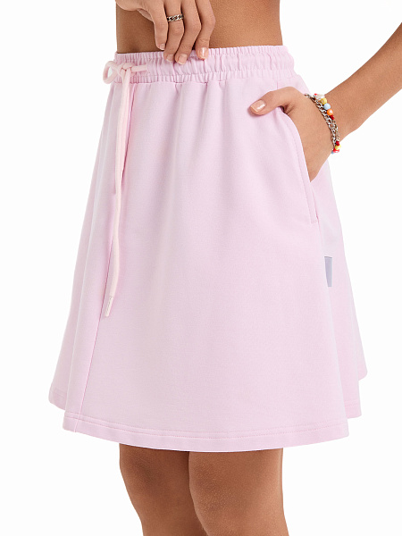 Юбка для девочки ORGANOMICA Cotton, цвет нежно-розовый, фото 3