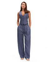 LINEN Брюки женские base Маренго