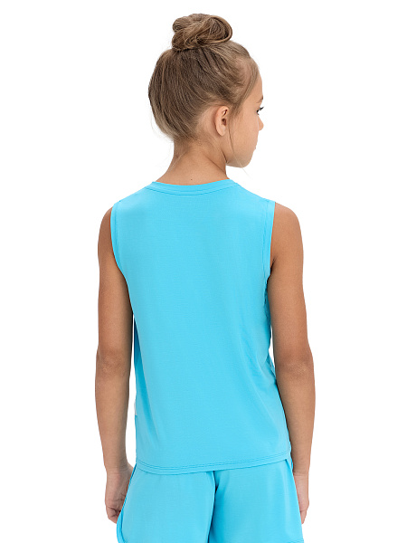 Топ Bamboo для девочки, цвет бирюзовый, фото 2