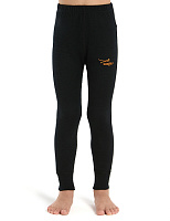 Термолеггинсы детские для девочек серии ACTIVE KIDS, двухслойное термобелье Черный