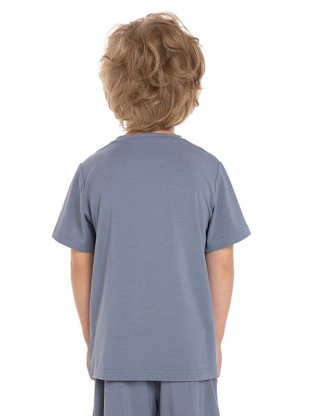 Футболка серии Bamboo для мальчика, цвет серый, фото 4