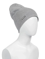 Шапка из 100% шерсти мериносов Серый меланж