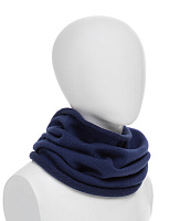 Теплый снуд из шерсти мериносов Темно-синий