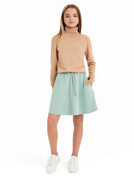 Юбка для девочки ORGANOMICA Cotton, цвет ментол, фото 6