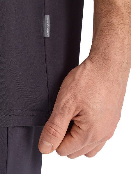 Футболка мужская серии Bamboo, цвет темно-серый, фото 4