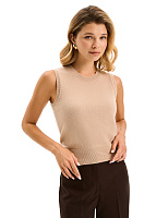 Топ трикотажный Песочный