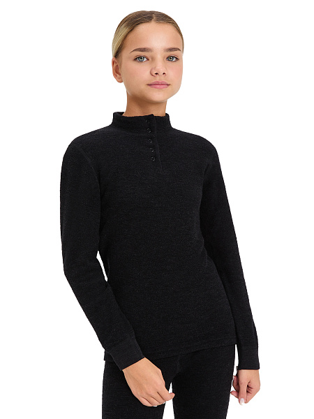 Термобелье фуфайка для девочек - подростков серии "-60°C", цвет антрацит, фото 1