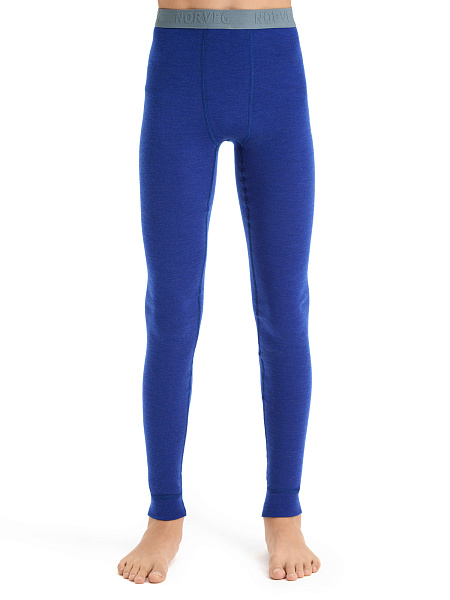 Термобелье кальсоны для мальчиков-подростков серии SOFT. Знак Woolmark, цвет синий, фото 1