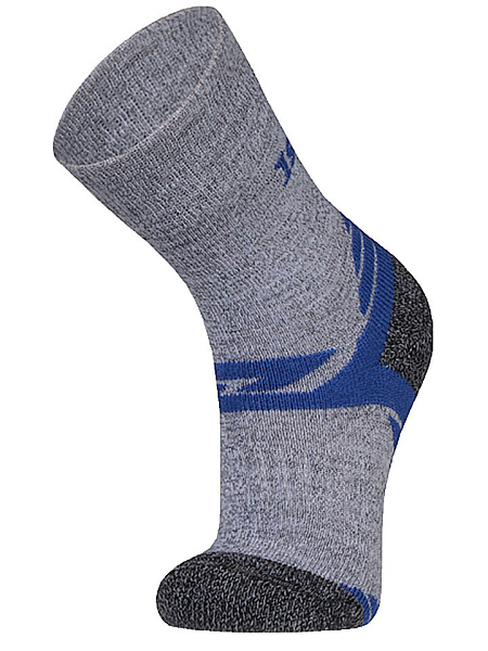 Термоноски Island Cup для занятий спортом детские, цвет серый+синий, фото 2