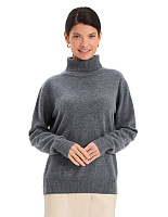 Свитер Merino Base из шерсти Серый меланж