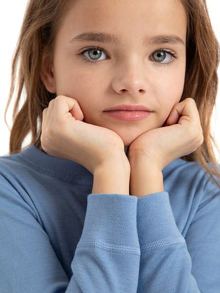 Термофутболка для девочек - подростков серии SOFT TEENS, цвет голубой пепельный, фото 3