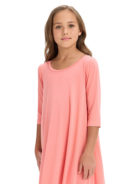 Платье Bamboo для девочки, цвет коралловый, фото 3