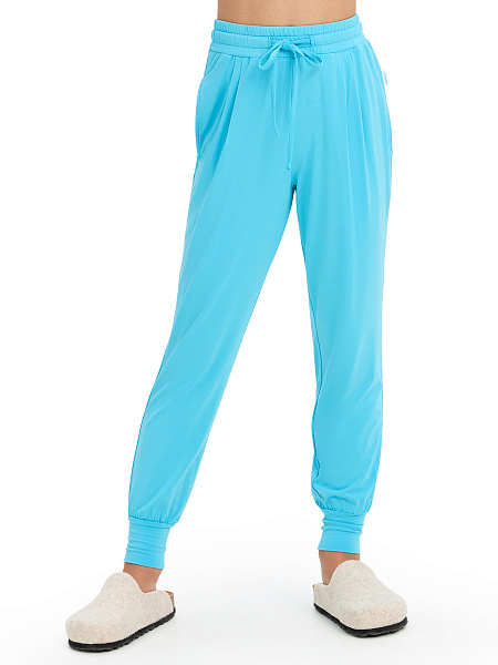 Джоггеры Bamboo для девочки, цвет бирюзовый, фото 1