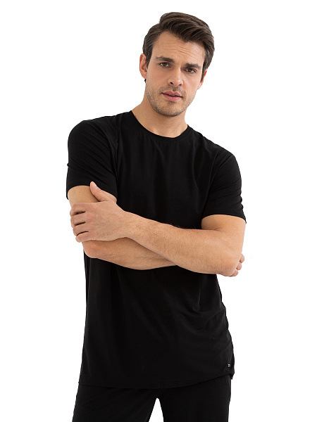 Футболка мужская серии Bamboo, цвет черный, фото 4