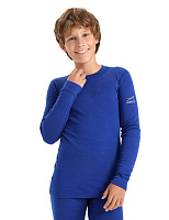 Термофутболка для мальчиков-подростков серии SOFT. Знак Woolmark Синий