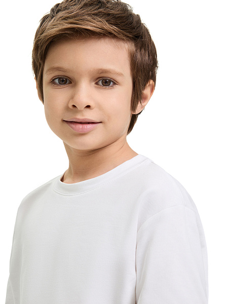 Лонгслив ORGANOMICA Cotton, цвет белый, фото 4