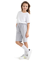 Шорты детские для девочек Cotton Светло-серый