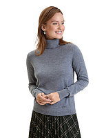 Водолазка женская Cash Touch Серый меланж