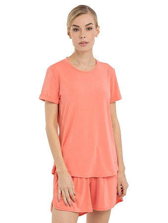 Футболка женская серии Bamboo, цвет коралловый, фото 1