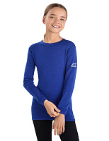 Термофутболка для девочек-подростков серии SOFT. Знак Woolmark Синий