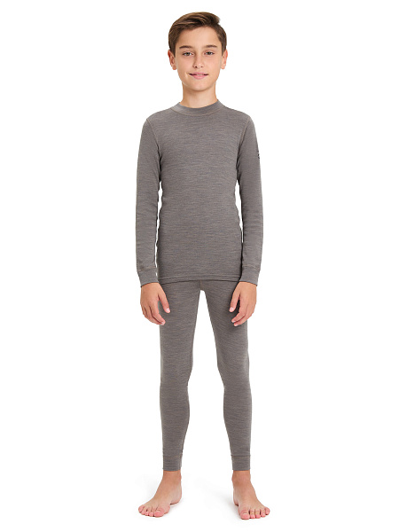 SOFT Комплект термобелья для мальчиков-подростков, цвет серо-бежевый, фото 1