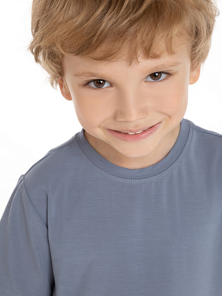 Футболка серии Bamboo для мальчика, цвет серый, фото 3