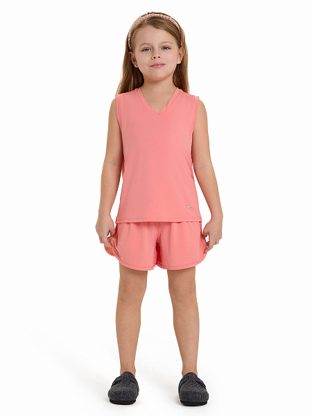 Топ для девочки Bamboo, цвет коралловый, фото 2