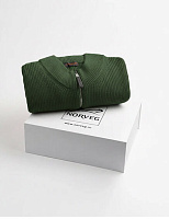 Подарочный набор Кардиган на молнии Merino Knitted для мужчин Олива