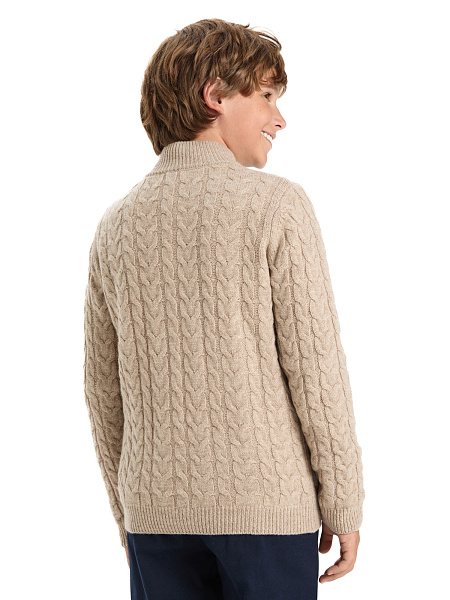 Кофта на молнии Super Fine Merino Wool для мальчиков, фото 2
