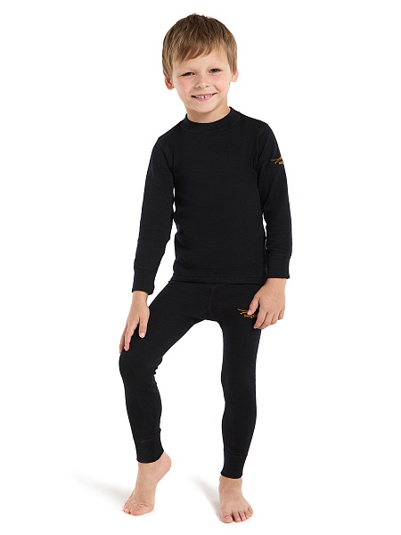 Термобелье кальсоны серии ACTIVE KIDS, двухслойное термобелье, цвет черный, фото 5