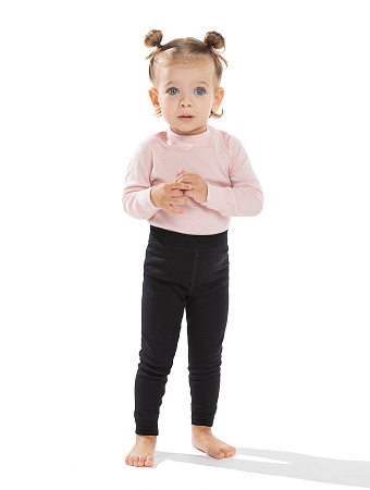 Термобелье штанишки детские SOFT. Знак Woolmark, цвет черный, фото 1
