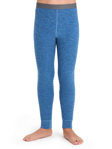 Термобелье кальсоны для мальчиков-подростков серии "-60°C", цвет джинс меланж, фото 1