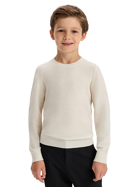 Джемпер CashTouch детский для мальчиков, цвет белый, фото 1