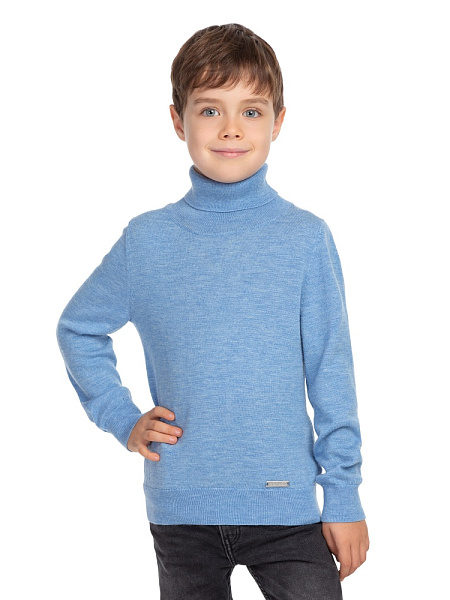 Свитер Cash Touch детский для мальчиков, цвет голубой меланж, фото 1