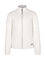 Кардиган на молнии Super Fine Merino Wool подростковый для мальчиков Белый