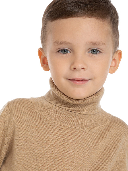 Свитер Cash Touch детский для мальчиков, цвет бежевый, фото 2