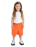 Шорты-бермуды из 100% льна для девочек Оранжевый