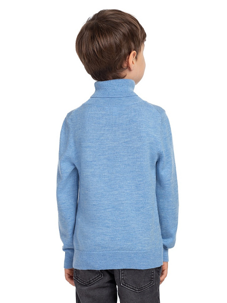 Свитер Cash Touch детский для мальчиков, цвет голубой меланж, фото 4