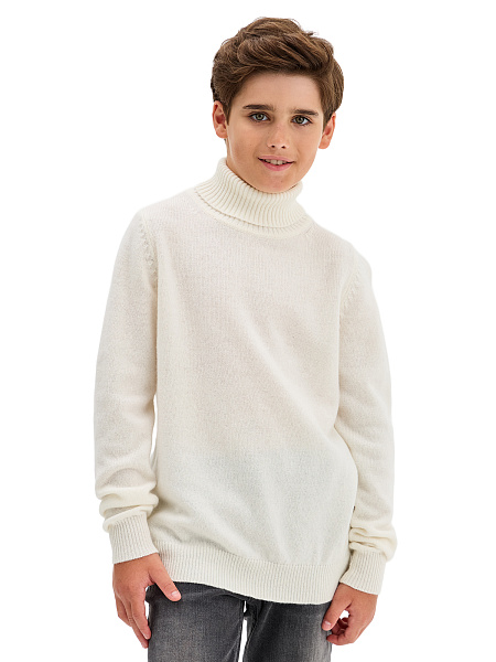 Свитер Merino Base детский для мальчиков, цвет молочный, фото 1