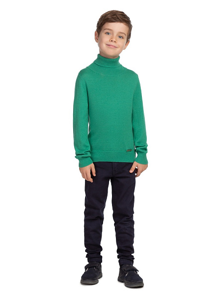Свитер Cash Touch детский для мальчиков, цвет малахит, фото 2