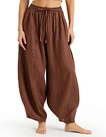 Брюки женские "baggy" серии LINEN Кофе