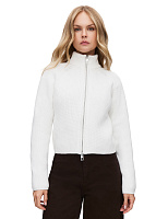 Кардиган на молнии Молочный