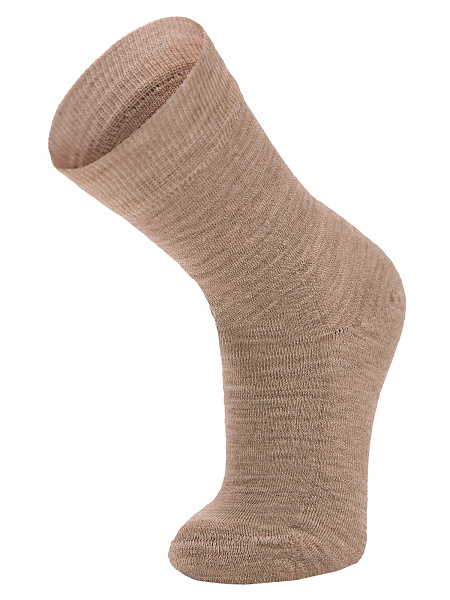 Термоноски детские шерстяные серии SOFT MERINO WOOL, цвет бежевый меланж, фото 2